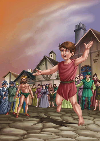 Emperor finally realizes that a child had revealed the truth of the invisible (missing) clothes.