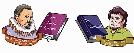 Edmund Spenser and Ben Jonson were writers who helped spread English words from Latin and Greek sources.