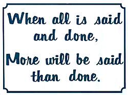 Poster Said and Done.