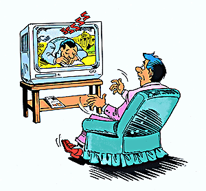 Example of man on TV with narcolepsy.