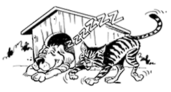 Fenris easily breaks the chains that bound him.