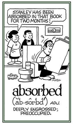 Preoccupied and engrossed in something.