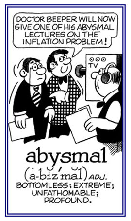 Profoundly or extremely bad.