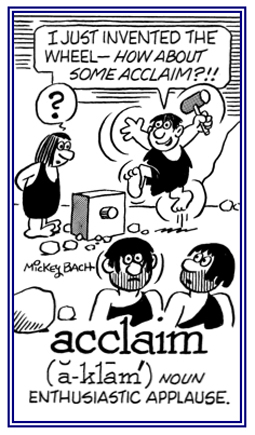 Enthusiastic acclamation and applause.