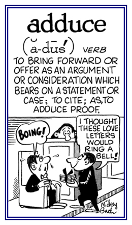 To present as proof.