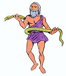 Apollo, the Sun god.