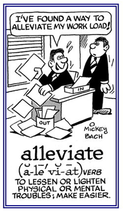 To make something physical or mental things easier.