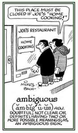 Not clearly explained nor understood.