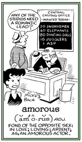 Descriptive of loving someone .