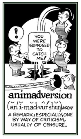 A remark of censure.