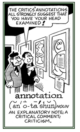 A critical comment or criticism.