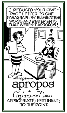 A reduced five page letter to one page by eliminating words that were not appropriate.