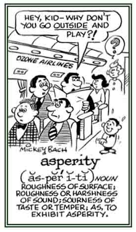 Harshness of sound or temper.