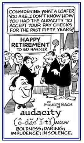 Impudence or showing a lack of respect for another person.