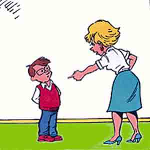 A mother challenges her boy's honesty.