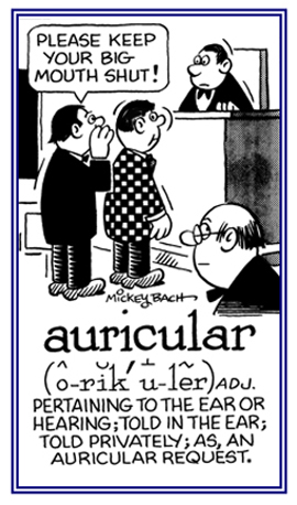 Something that is told privately in the ear.