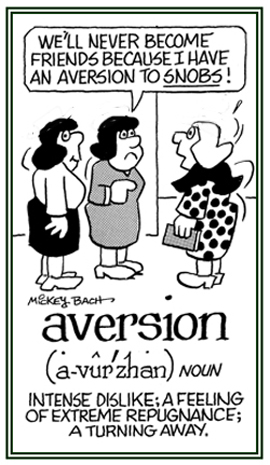 A feeling of strong repugnance.