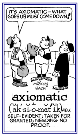 Taken for granted and needing no proof.