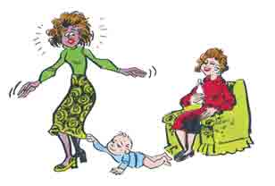 A woman has a phobia for very young children.