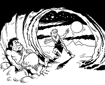 The moon as the whole ball of wax.