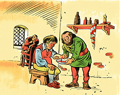 Past history of the barber shop.