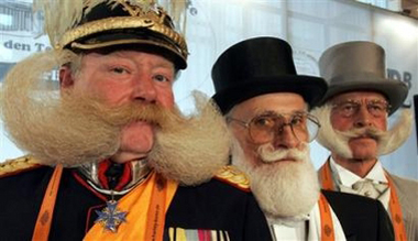 Modern style beards.