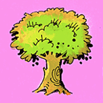 The fourth blind man of the six blind men touches the elephant's leg and mentally visualizes it to be a tree.