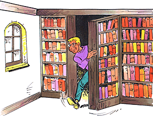 A teacher discovered a secret entrance to a monastery turned into a library.