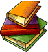 Set of books representing sources of information for word info topics.