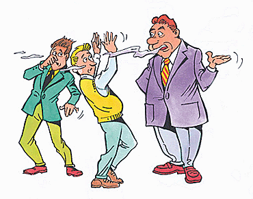 Halitosis or bad breath.