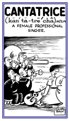 A female professional singer.