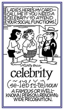 A famous or well-known person who is widely recognized by others.