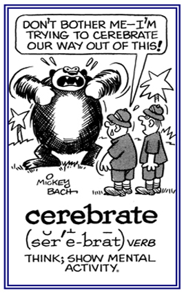 To show mental activity.