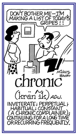 Relating to a perpetual habit or behavior.