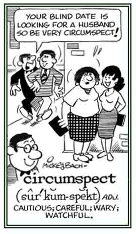 Relating to being wary and on guard.