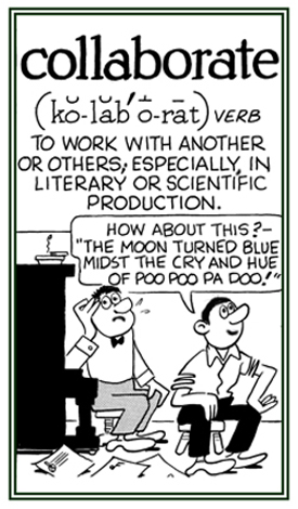 To work with another person.