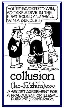 A secrete agreement for an illegal conspiracy.