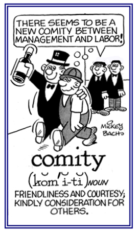 Friendliness and kind consideration for others.