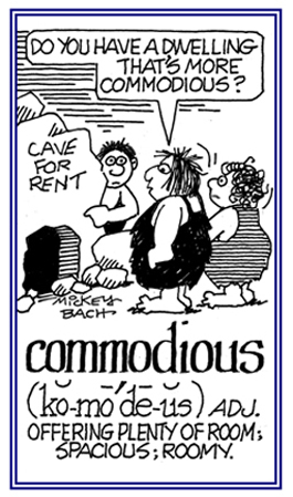 Having plenty of room.