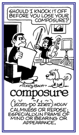 A calmness or repose; especially, the appearance of being that way.