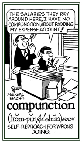 Not feeling guilty for doing an illegal act.