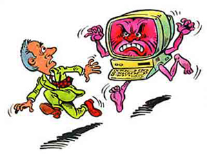 A dread and fear of computers.