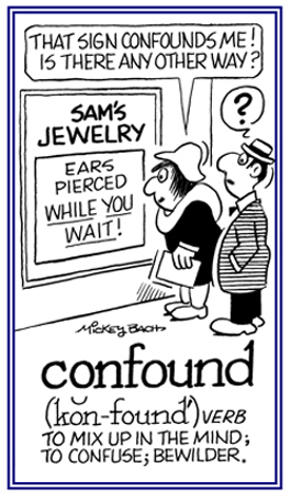 To bewilder or to mix up in the mind.