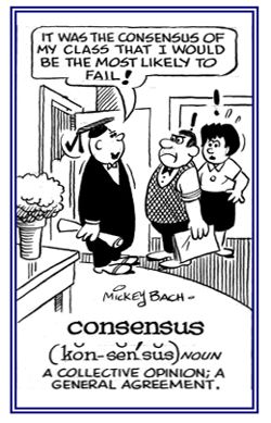 An opinion that is agreed to by others.