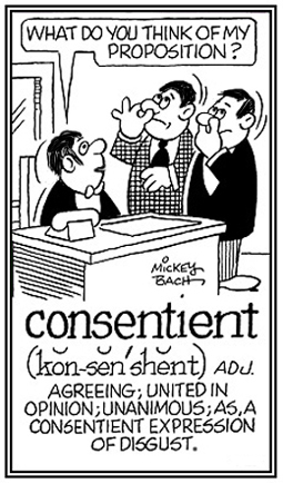 A unanimous agreement or opinion that something is not right.