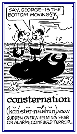 A confusing terror from not knowing what is happening.