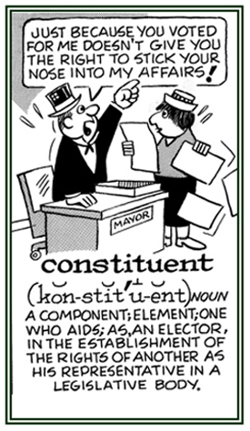 An elector who aids in th establishment of the rights of others.