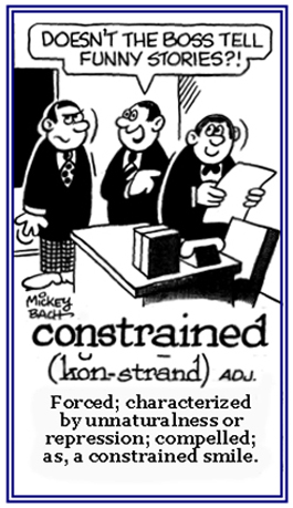 Relating to being in an awkward situation.