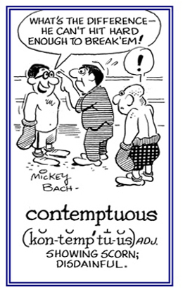 Referring to a lack of respect.