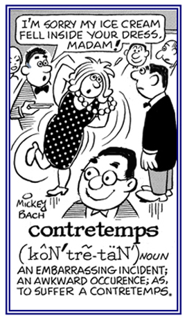 An embarassing incident.